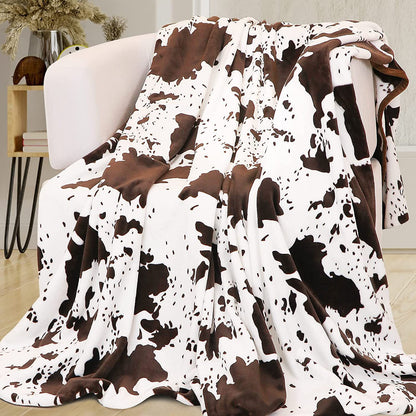 Cow Printing Blanket Digital Flannel