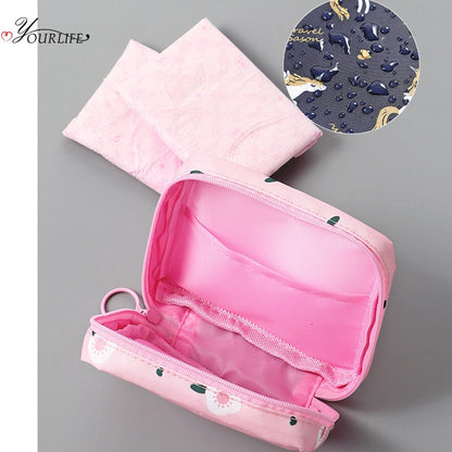 OYOURLIFE Waterproof Tampon Storage Bag Cute Sanitary Pad Pouches