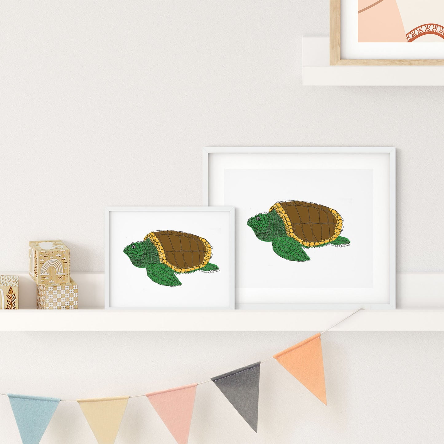 Curly Turtle (Print)