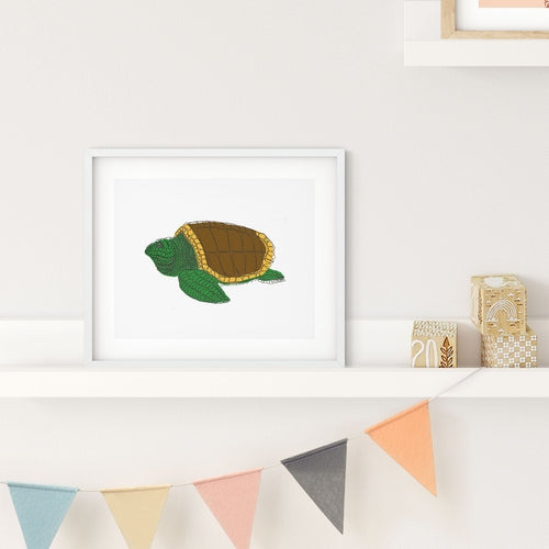 Curly Turtle (Print)