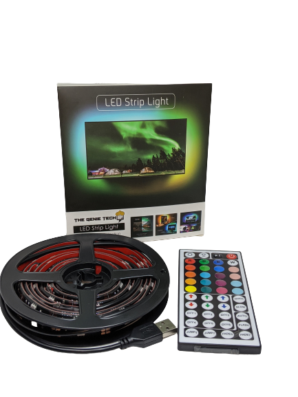 RGB LED Light for TV Backlight USB Powered, 24”- 60” TV with Remote