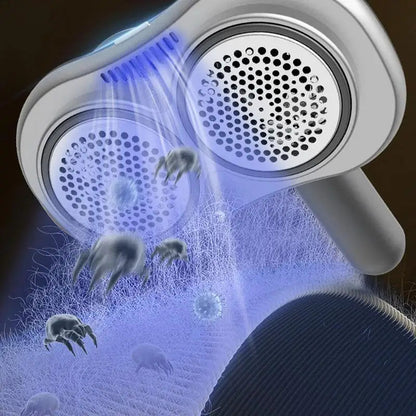 Dual-Head Electric Fabric Shaver Rechargeable Portable Sweater Lint