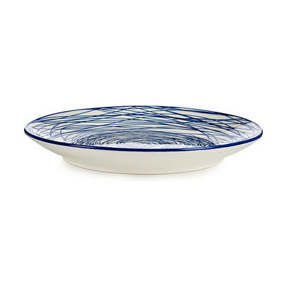 Dessert dish Ø 20 cm Porcelain Blue White 6 Units