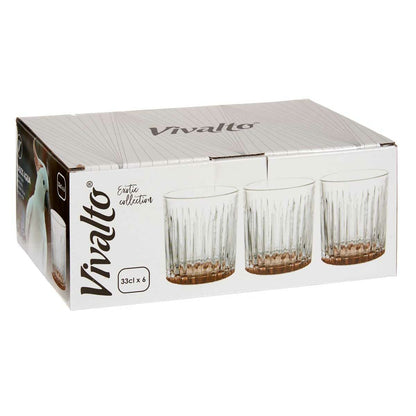 Glass Exotic Brown Crystal 330 ml (6 Units)