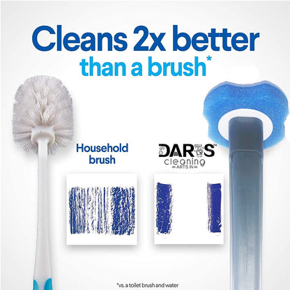 SDARISB Disposable Toiletwand Cleaning Brush Toilet Brush Holder With