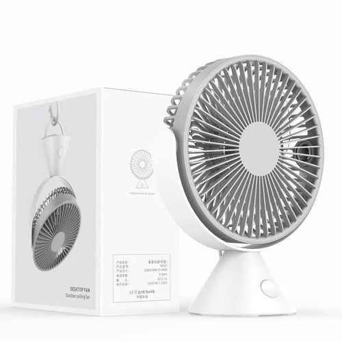 Desk Fan Smart Home Portable Cooling Fan Can Hanging Upright Fan Usb