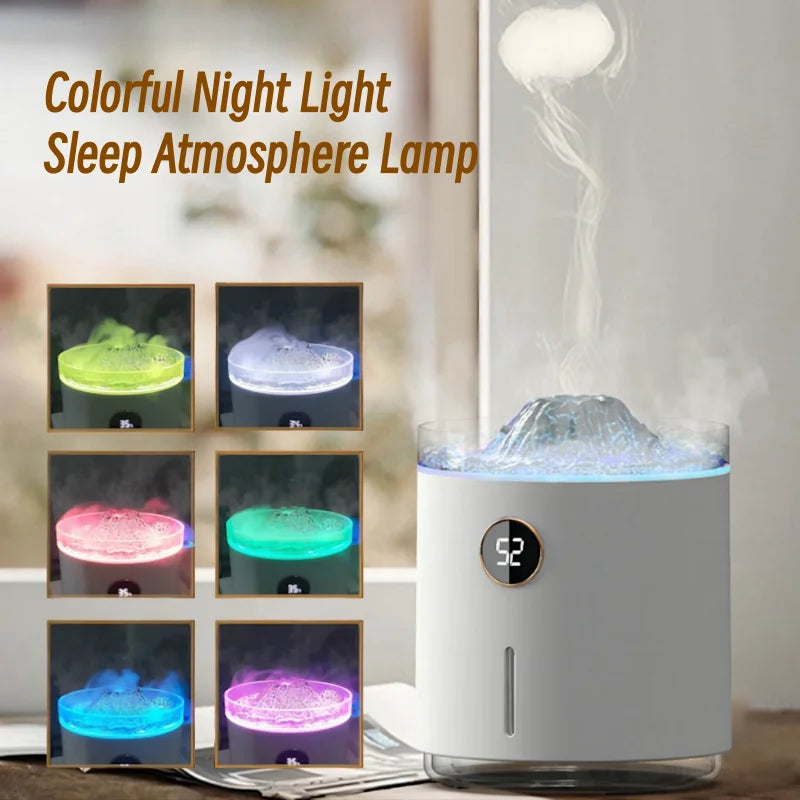 Volcano Flame Essential Oil Aroma Diffuser 350ML Smoke Circle Air