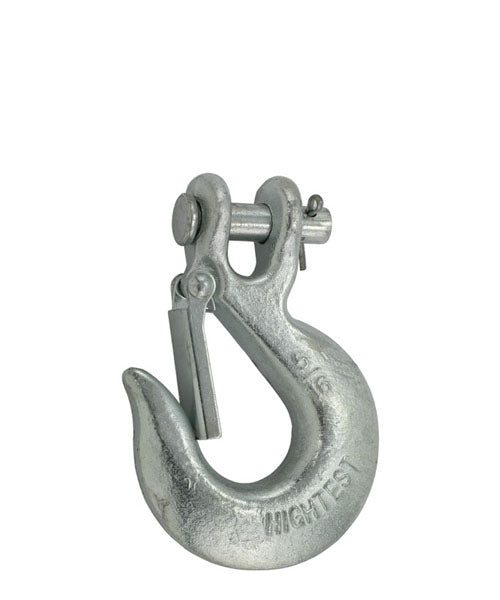 TC International 32408 0.63 in. G40 Clevis Safety Hook with Safety Lat