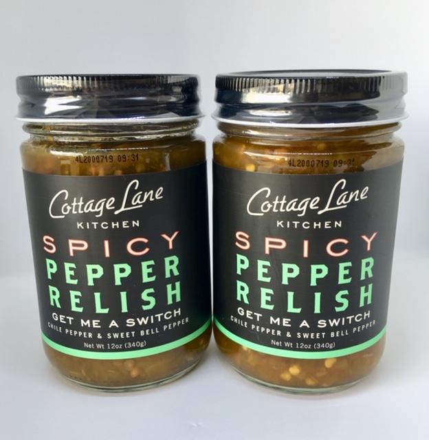 12 Bottles of 12oz Get Me A Switch spicy pepper relishes (one case)