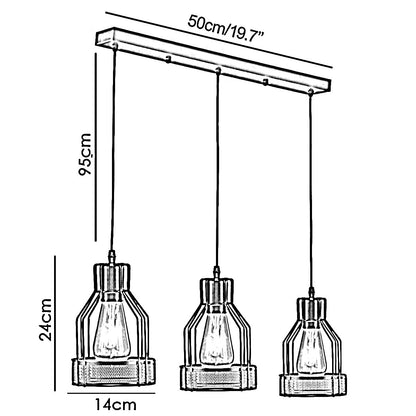 3 Way Cluster Pendant Ceiling Lights~2140