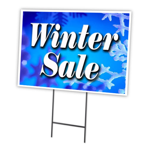 SignMission C-1216-DS-Winter Sale 12 x 16 in. Winter Sale Yard Sign &