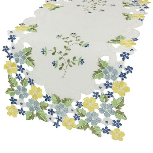 XD101812 Fancy Flowers Table Runner