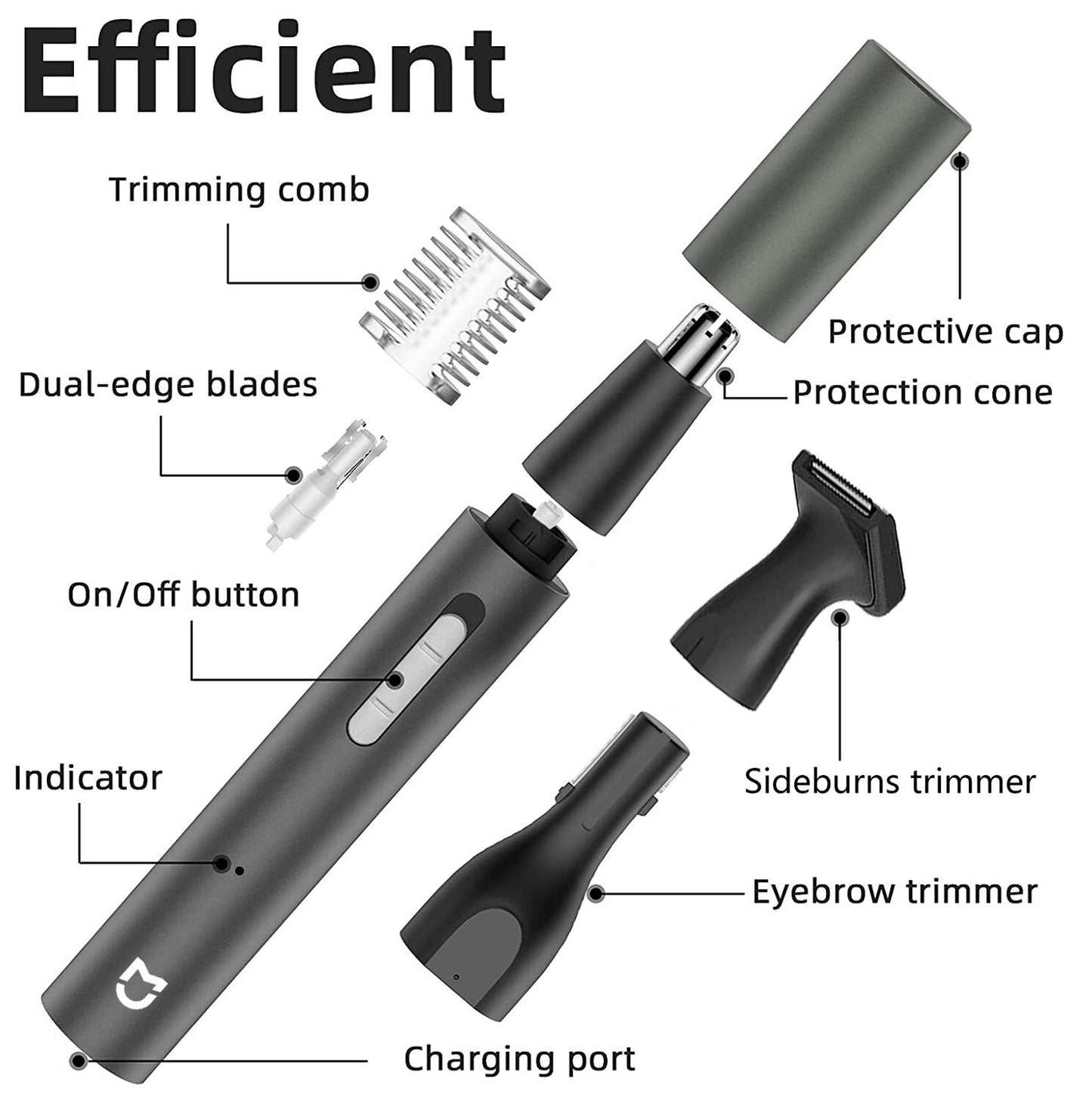 Xiaomi Mijia Electric Nose Ear Hair Trimmer for Men Painless