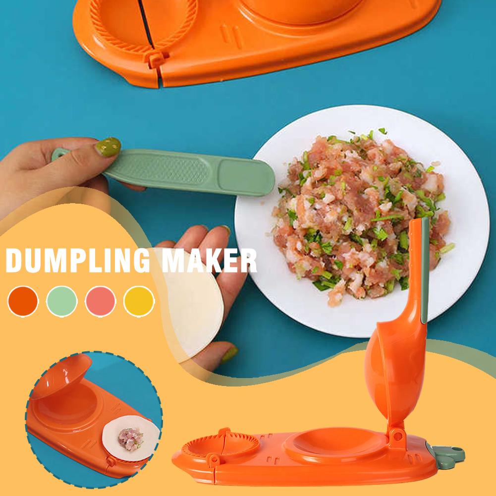 New 2 In 1 Kitchen Dumpling Making Tool Baking Pastry Manual Artifact For Pressing Dumpling Skin Wrapper Mould Dough Press Maker