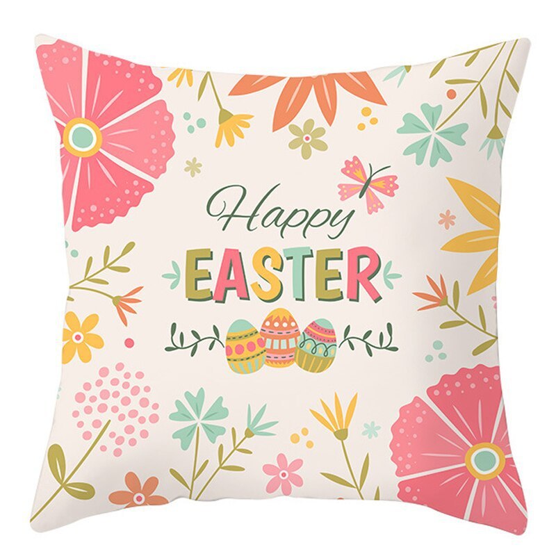 Easter Pillowcase Short Plush Cushion