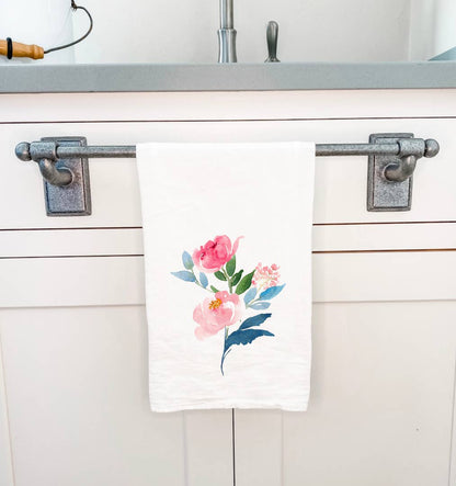 Peony Stems - Cotton Tea Towel