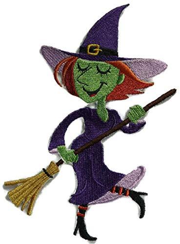 Happy Halloween [ Monster Mash Witch] Embroidered Iron on/Sew Patch