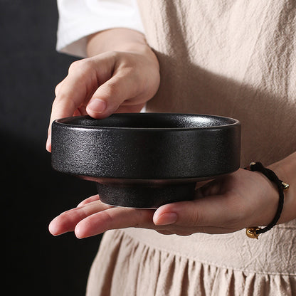 Commercial Ramen Noodles In Ceramic Frosted Bowl Bowl