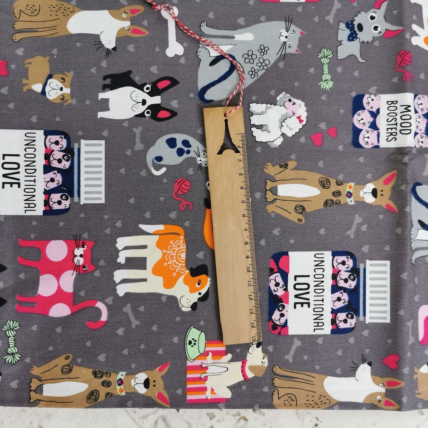 Puppy Series Cotton Twill Fabric 1.6 Meters Wide