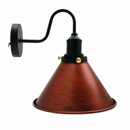 E27 Industrial Metal Wall Light Fitting Vintage Cone shape Wall