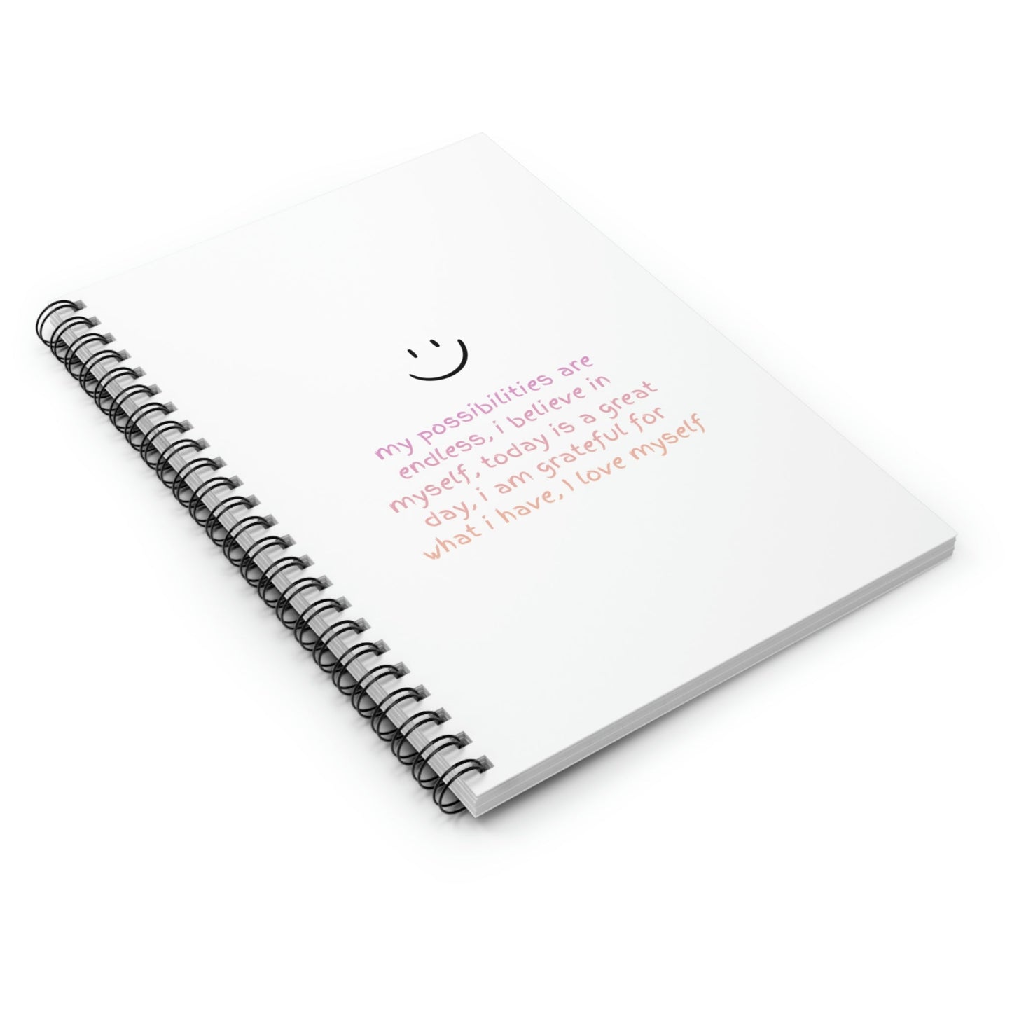 Positive Affirmations Spiral Notebook