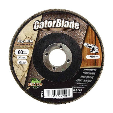 Gator Grit 9706 4 x 0.63 in Disc Flap Type 60 Grit