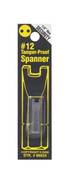 Best Way Tools 86824 Tamper-Proof No. 12 Spanner Security Bit