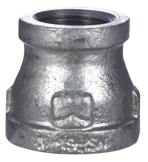 B & K 511-373BG Galvanized Iron Reducing Coupling 1.5 x 0.5 in.