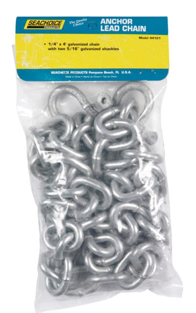 Seachoice 44121 Anchor Lead Chain  0.25 x 4 in.