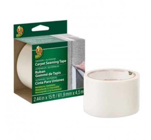 Duck 442063 Fiberglass Carpet Seaming Tape  2.43 in. x 15 ft.