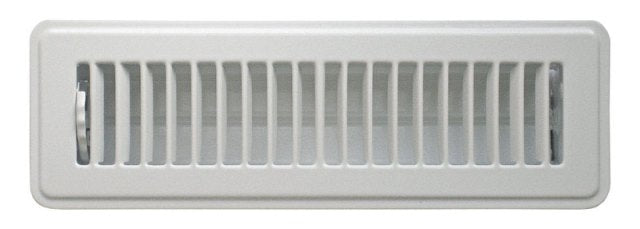 Truaire C150MWT02X10 2 x 10 in. Floor Supply Grille Register  White