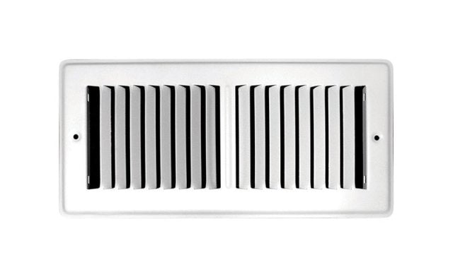 B & K C150TSW02X10 Powder Coated Toe Space Floor Grille  White