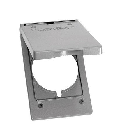 Sigma 14244 Gray 1 Gang Round Receptacle Vertical Cover