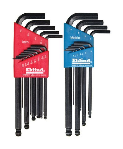 Eklind 13222 22 Piece Combo Pack Ball-Hex-L Key Set