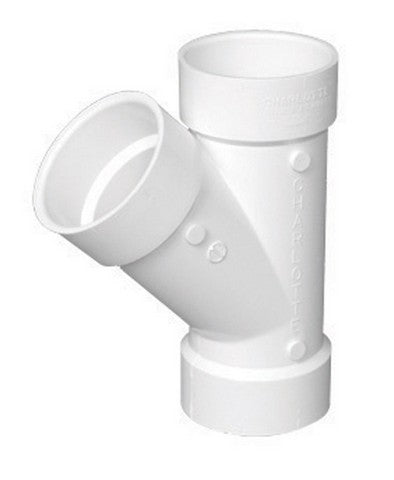 Charlotte PVC006001400HA 4 in. 45 Degree Wye PVC Pipe