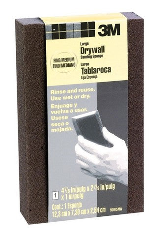 3M 9095DC-NA Fine & Medium Large Drywall Sanding Sponge