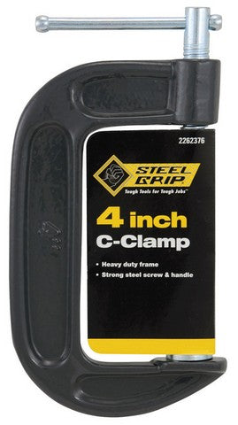 Steel Grip 2262376 4 in. Steel C-Clamp