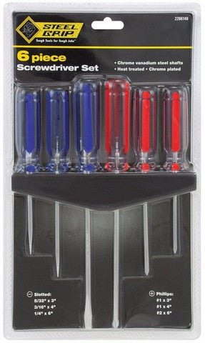 Steel Grip 2266146 6 Piece Vanadium Steel Screwdriver Set