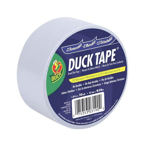 Duck 528183 White Removable Duct Tape