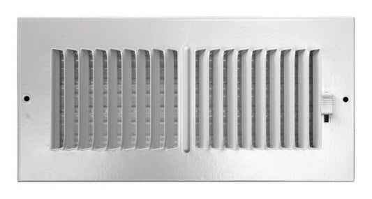 Truaire C102M 10X04 10 x 4 in. White 2-Way Wall-Ceiling Register