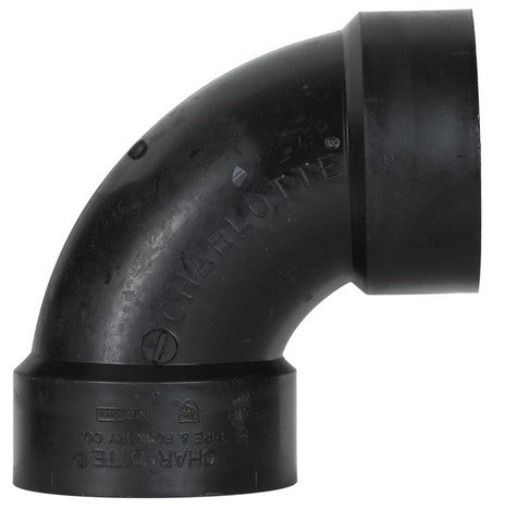 Charlotte ABS003001000HA 3 in. ABS-DWV 90 Degree Elbow