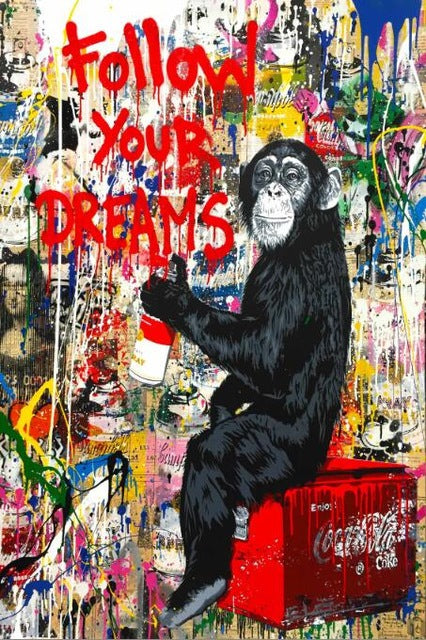 Graffiti Banksy Digital Oil Painting Living Room Bedroom Mural