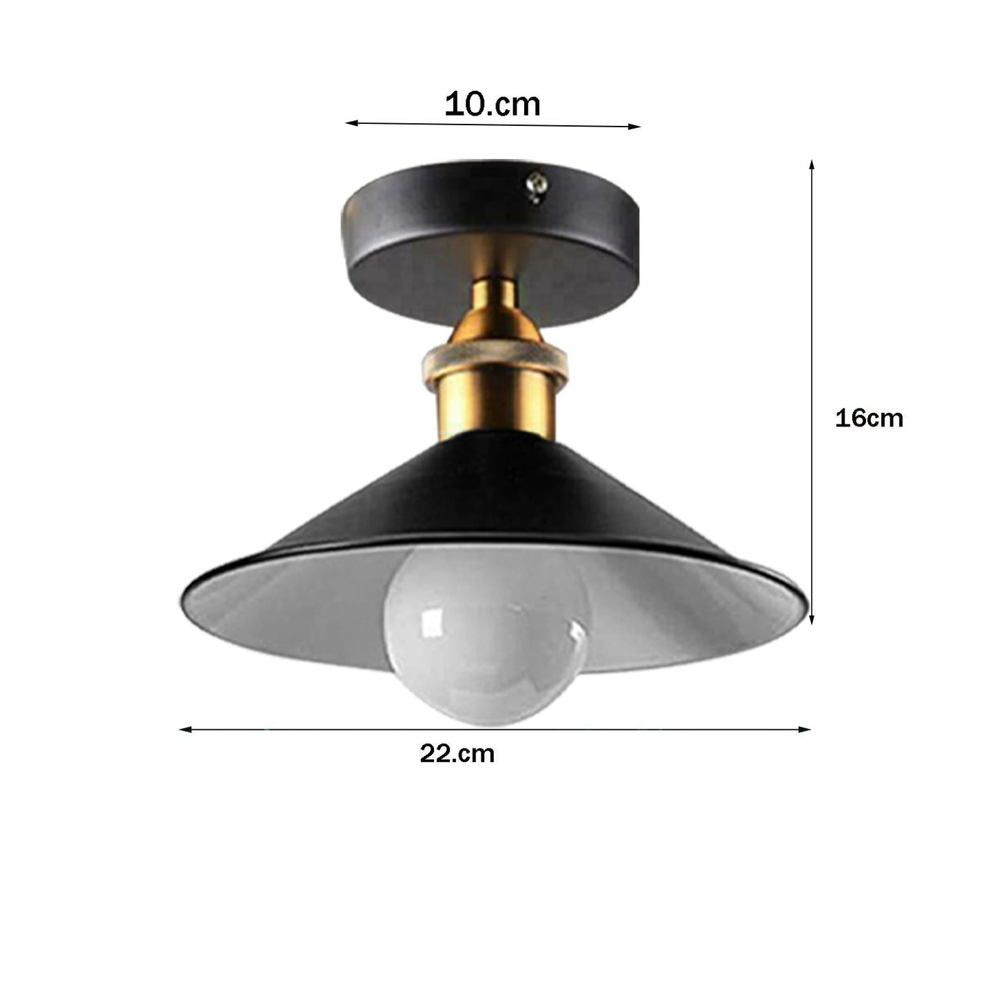 Ceiling Light Round Cone Down Lights Bathroom Kitchen Living Room