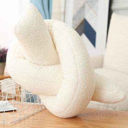 Plush Three Dimensional Special Shaped Pillow Round Lumbar Support