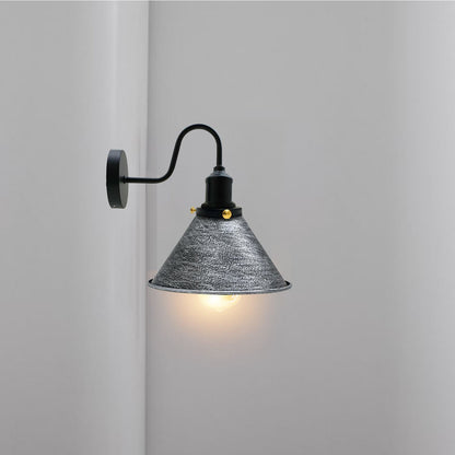 E27 Industrial Metal Wall Light Fitting Vintage Cone shape Wall