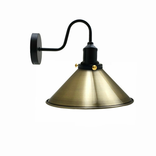 Vintage Industrial Metal Cone Shade Lighting Indoor Wall Sconce Light