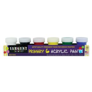 Sargent Art 665420 Primary Acrylic Paint Set