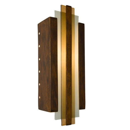 A19 RE113-BT-CM reFusion Empire Wall Sconce Butternut and Caramel