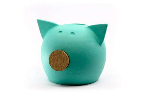 Handmade Ceramic Blackboard Piggy Bank - The Chalk Collection