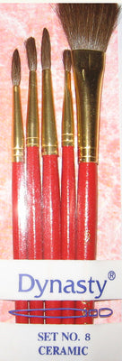 Dynasty Brush Set 8 Ceramic 5 Brush Set